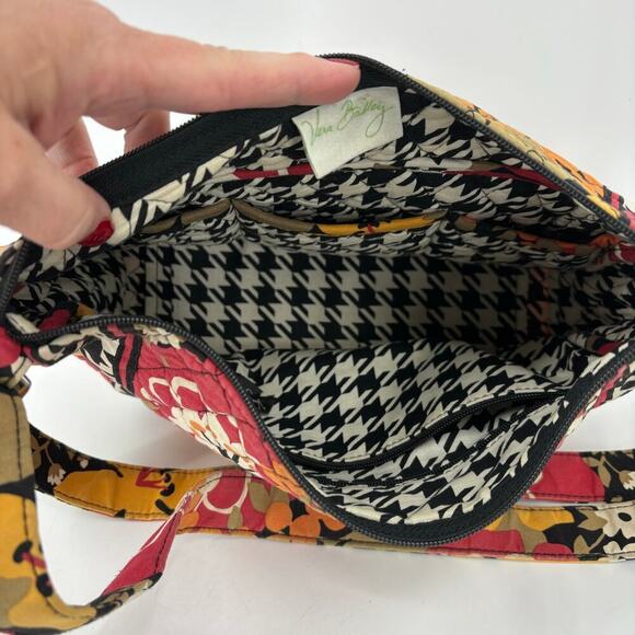 Vera Bradley Crossbody Bag Bittersweet Orange Pink Shoulder Handbag Quilted - Picture 2 of 12